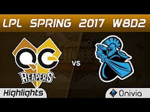 QG vs NB Highlights Game 1 LPL Spring 2017 W8D2 QG Reapers vs NewBee