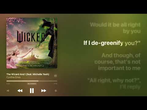 Cynthia Erivo - The Wizard and I (Karaoke Instrumental)
