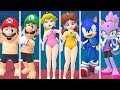 Mario Sonic At The Olympic Games Tokyo 2020 Swimming All Characters