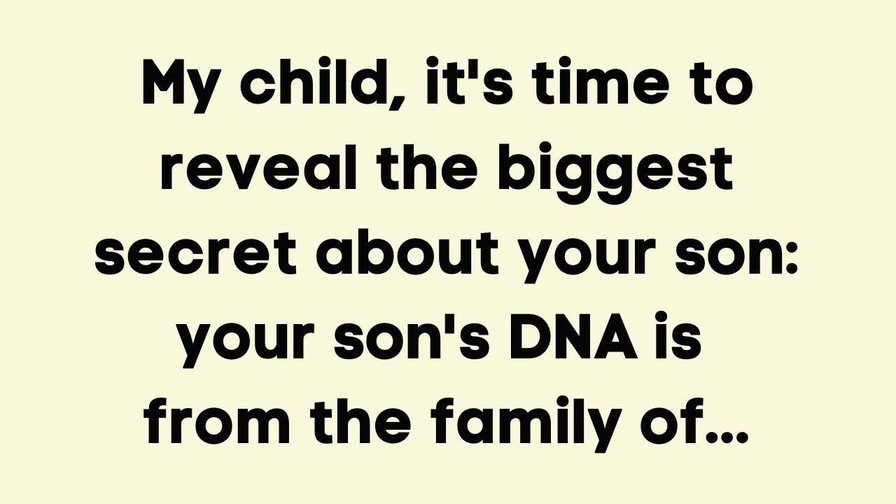 God Warns: "YOU KNOW NOTHING ABOUT YOUR SON (Here's Why)" | god says today #godsays #godmessage