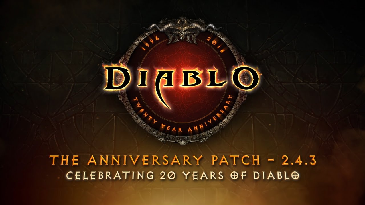 The Anniversary Patch - 2.4.3: Celebrating 20 Years of Diablo - YouTube