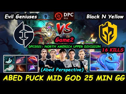 Evil Geniuses vs Black N Yellow | Abed Puck DPC 2021 Season 1  North America Upper Division Game2