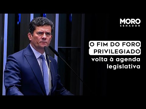 MORO DEFENDE FIM DE FORO PRIVILEGIADO: 