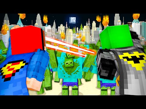 1000 Mutant Zombies vs Superheroes JJ and Mikey in Minecraft - Maizen