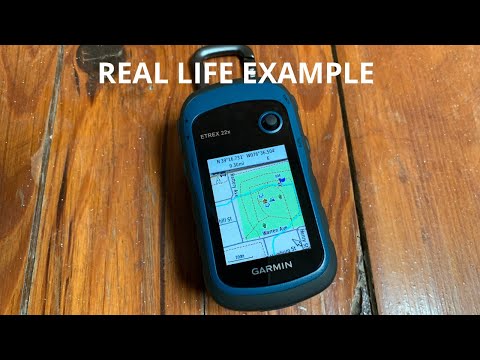 Using the Garmin ETREX 22X on the trail. REAL LIFE Example of how it helps me not get lost!