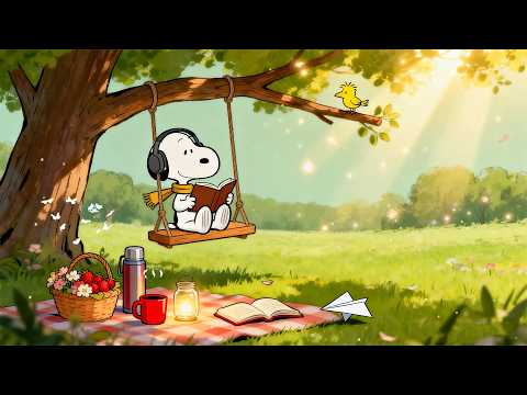 Snoopy’s Lazy Summer Afternoon 🌿 Chill Lofi Beats for Relax, Study & Peaceful Days