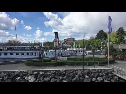 Départ simultané de "La Suisse" et "Savoie" de Lausanne-Ouchy (15h30, 18.4.2017)