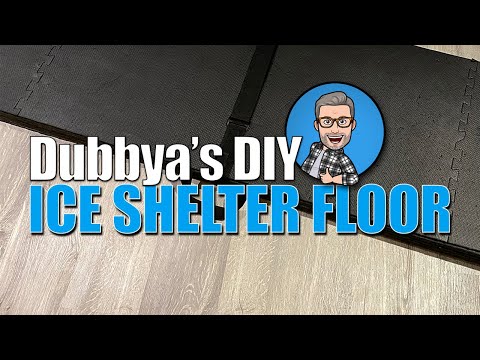 Fast and Easy Folding EVA Foam Tile Floor for Ice Fishing Shelters