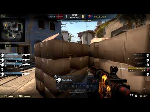 CS:GO POV Demo North k0nfig (31/18) vs FaZe (de_mirage)