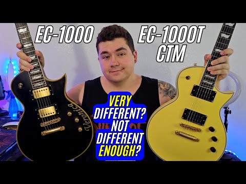 Are These ESP LTD EC-1000s Really THAT Different? | EC-1000 VS EC-1000T CTM Guitar Comparison!