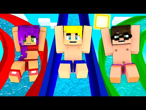 VADO ALL'ACQUAPARK CON I MIEI AMICI!! - Minecraft Divertente
