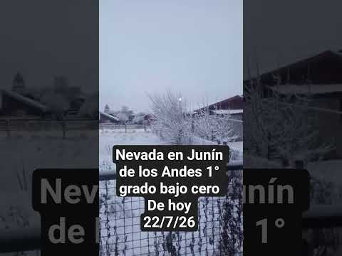 Nevada en Junín de los Andes Neuquen  hoy 22/7/26