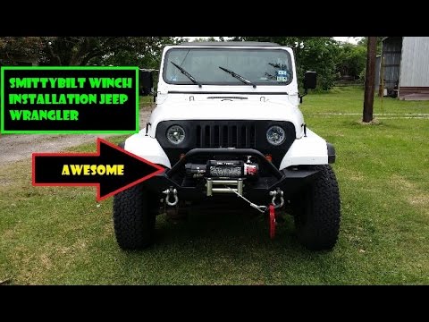 Smittybilt XRC Winch Install Jeep Wrangler YJ