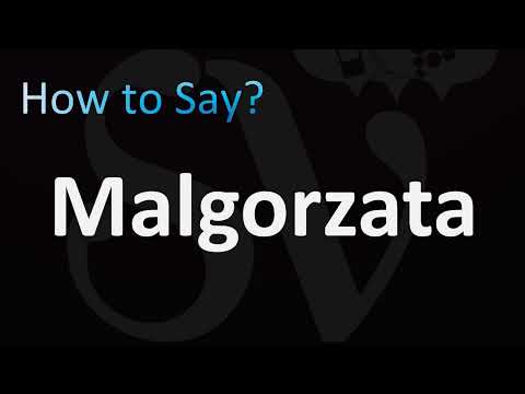 How to Pronounce Małgorzata (Polish Name)