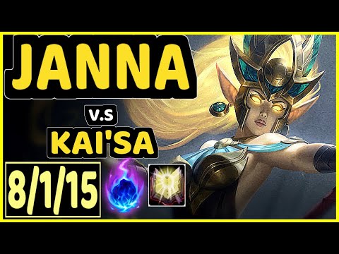 DUMBLEDOGE (JANNA) vs KAI'SA - 8/1/15 KDA BOTTOM ADC GAMEPLAY - EUW Ranked DIAMOND