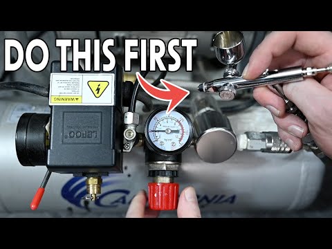 How to set your AIRBRUSH PRESSURE the CORRECT WAY