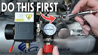 How to set your AIRBRUSH PRESSURE the CORRECT WAY