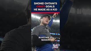 Shohei Ohtani's goals he made for himself as a kid were CRAZY!!