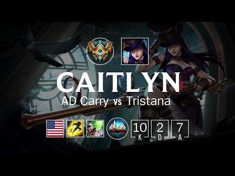 Caitlyn AD Carry vs Tristana - NA Challenger Patch 8.2