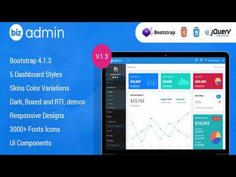 Bizadmin - Multipurpose Bootstrap 4 Admin Templates + UI Kit | Themeforest Website Templates and