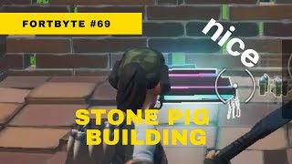 Fortnite Season 9 Fortbyte #69 (Nice): Found Inside A Stone Pig Building