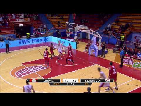 ABA Liga 2014/15, Round 13 match: Cedevita - Szolnoki Olaj (21.12.2014)