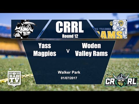 2017 Canberra RL Round 12 1st Grade - Yass Magpies v Woden Valley Rams