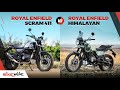 Royal Enfield Scram 411 vs Himalayan | Which One Should You Buy? | Features Comparison | Bikewale