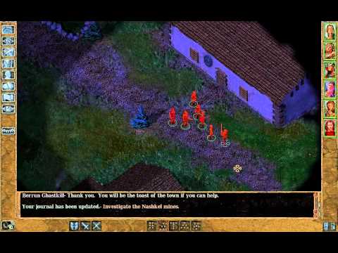 Baldur's Gate Trilogy: Entering Nashkel and Recruiting Minsc [HD]
