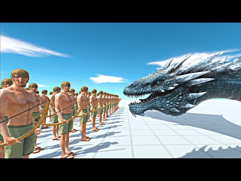 200x ARCHER vs DRAGON - Animal Revolt Battle Simulator #arbs