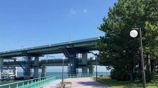 実家に帰る前にりんくう公園をさんぽ※強風すぎた