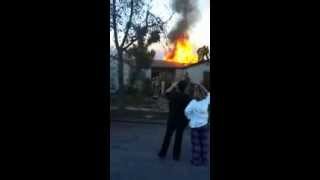 preview picture of video 'Alhambra firefighters fight fire on Front and Date'