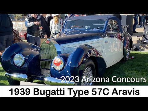 1939 Bugatti Type 57C Aravis - Listen to it running! Pebble Beach Winner  #azConcours #barryt 