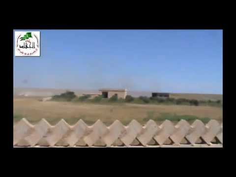 قصف بالدبابات من اللواء 93 يستهدف القرى الشماليه في عين عيسى في ريف الرقة