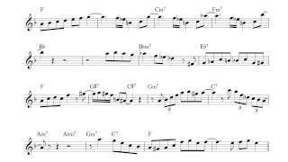 Four - Stan Getz tenor sax solo transcription