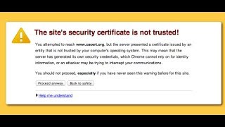 Install a non trusted Certificate to the Trusted Root Authorities in your Computer