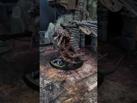 Nurgle daemon prince conversion painted