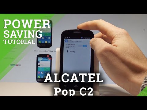 How to Use Battery Saver in ALCATEL Pop C2 - Power Saving |HardReset.Info