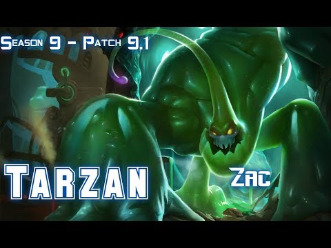 Tarzan ZAC vs JAYCE Jungle - Patch 9.1 KR Ranked