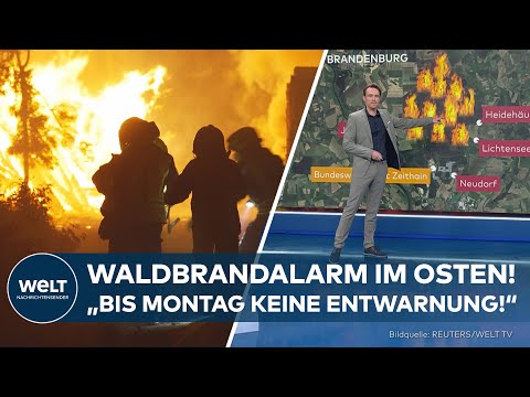 OSTDEUTSCHLAND: Feuer außer Kontrolle! 600 Hektar Wald in Flammen – Evakuierungen in Sachsen!