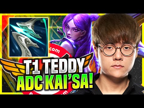TEDDY PLACEMENTS FOR NEW SEASON 11 *GAME 4* - T1 Teddy Plays Kai'Sa ADC vs Ezreal! | Season 11