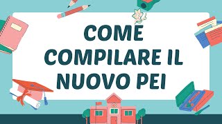 Come compilare il nuovo PEI