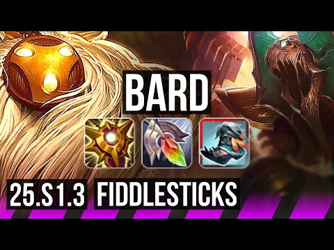 BARD & Jinx vs FIDDLESTICKS & Corki (SUP) | 0/2/15 | KR Grandmaster | 25.S1.3