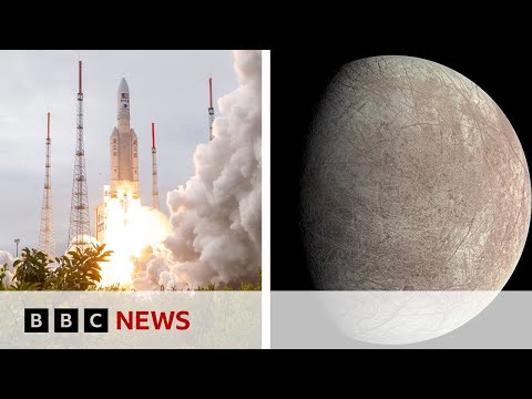 Juice mission blasts off to explore chance of life on Jupiter's icy moons - BBC News