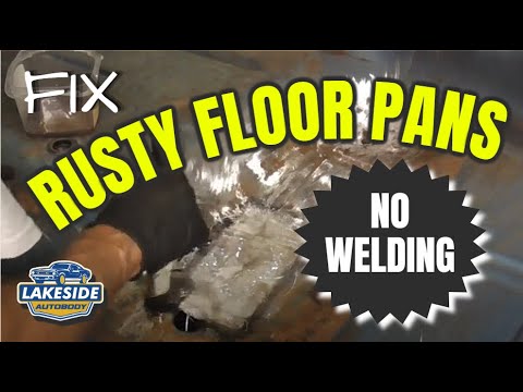 Car Floor Board Rust Hole Repair - No Welding