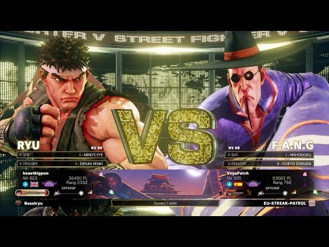 beastbigpun (ryu) VS. (F.A.N.G) VGIA | VegaPatch... Masterz TV