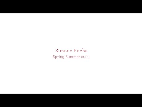 Simone Rocha Spring Summer 2023 Show