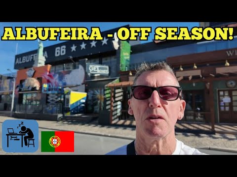 Albufeira Strip by Day: No Hangovers, No Crowds… Just Me and 1,000 Bars!
