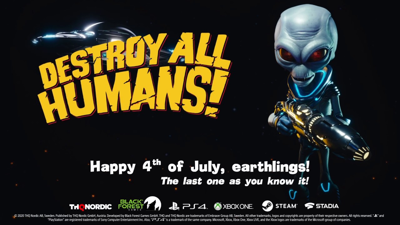 Destroy All Humans! - Dependence Day Trailer - YouTube