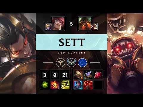Sett Support vs Nautilus - EUW Challenger Patch 25.13